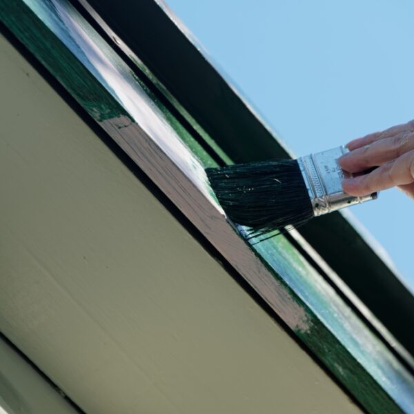 A,Top,Coat,Of,Paint,Is,Being,Applied,To,A